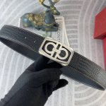 菲拉格慕 特种皮腰带系列 ，原厂五金精品不锈钢扣，手感柔软舒适 宽3.8Cm。