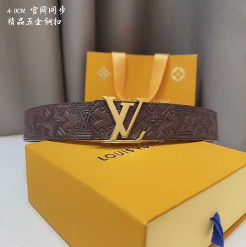 官网同步 Lv路易男士 宽度4.0 Cm 简单大方 佩戴效果非常不错 送礼自用最佳推荐