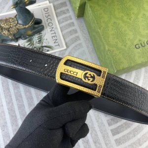 古奇 特种皮腰带系列 ，原厂五金精品不锈钢扣，手感柔软舒适 宽3.8Cm。