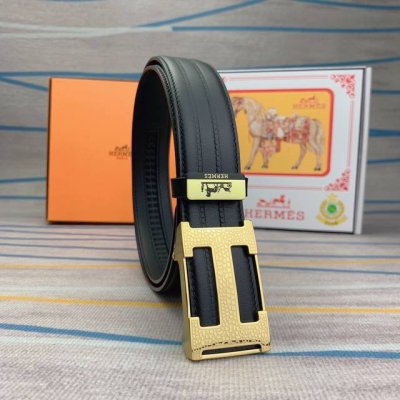 品名：爱马仕.Hermès 自动带 材质：原单牛皮腰带 百分百头层牛皮腰带保证真皮，24K纯钢扣，专柜原单品质、做工精细，时尚大牌，送人自用首选 包装： 请认准