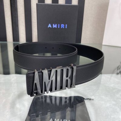 特 爱美丽amiri最新网红爆款双面牛皮皮带配原装盒专柜同步3.8宽新款上市了，原版牛皮，搭配钢扣，优雅，大方用的方便。谢谢你转载。