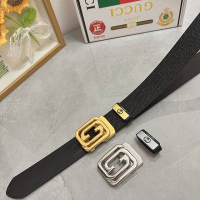 品名：古奇.Gu...Ci 自动带 材质：原单牛皮腰带 专柜原单品质、做工精细，时尚大牌，送人自用首选 包装： 请认准如图专柜包装赠送打孔器手提袋专柜礼盒宽度3
