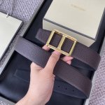 特 Tom Ford 汤姆福特。新品高端双面小牛皮，简约商务男士腰带，4.0Cm宽，双面使用，配原版包装