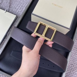 特 Tom Ford 汤姆福特。新品高端双面小牛皮，简约商务男士腰带，4.0Cm宽，双面使用，配原版包装