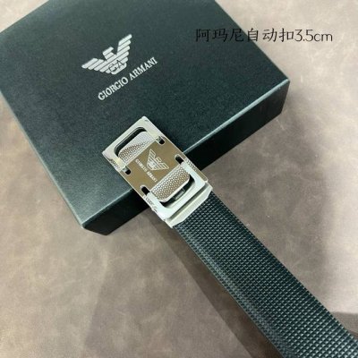 特 品牌 阿玛尼 新款进口小牛皮 手感细腻柔软 搭配纯钢自动精品钢扣 宽度 3.5Cm