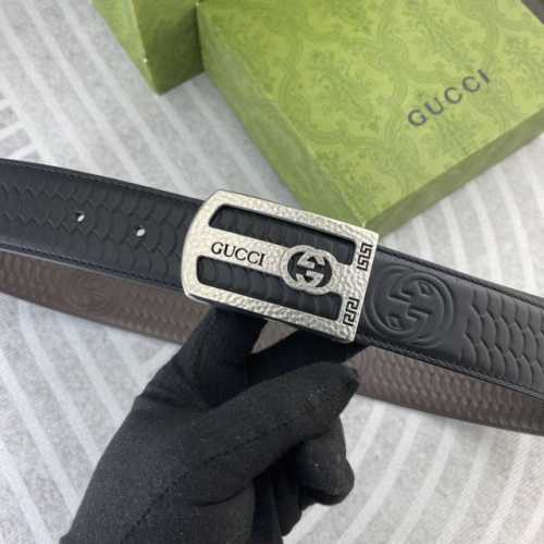 古奇 特种皮腰带系列 ，原厂五金精品不锈钢扣，手感柔软舒适 宽3.8Cm。