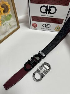 品名：菲拉格幕 原单 材质：原单牛皮腰带 百分百头层牛皮腰带保证真皮，24K纯钢扣，专柜原单品质、做工精细，时尚大牌，送人自用首选 包装： 请认准如图专柜包装赠