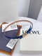 特 Loewe 罗意威专柜最新同款腰带 选用光滑牛皮革窄款腰带 配有Anagram Pebble针扣 卓越的工艺 个性的造型 精美的材质 宽 15Mm