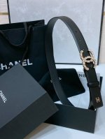 特 P200 Chanel 24C 水钻Logo搭扣 黄铜金属扣 进口胎牛皮 饰有Cc小Logo手感柔软 细腻 3.0Cm