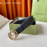 Gucci 经典款面进口原厂压花小牛皮 搭配原版平纹底 宽4.0Cm 经典永不过时款 潮流百搭