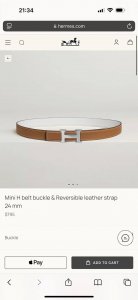 新款 Mini H 精品五金 搭配进口Epsom皮 宽度24Mm Hermes女款腰带以其精湛工艺高品质材料和经典设计备受推崇 是女士腰带顶级选择 简约大气 产