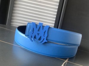 Amiri 新款全新工艺、原版走线3.8Cm双面腰带法国原厂小牛皮，A级钢扣 品质毋庸置疑 没有更好 只有最好,升级版