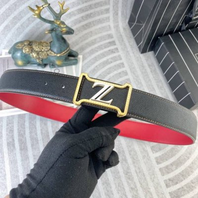 杰尼亚 特种皮腰带系列 ，原厂五金精品不锈钢扣，手感柔软舒适 宽3.8Cm。P200