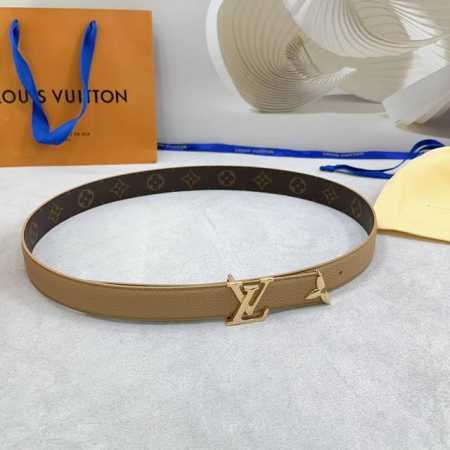 3.0Cm 路易威登Lv腰带，双面头层牛皮皮料，长度：.75.80.85.90.95.100.105.110欧，铜五金扣原版开模定制庆祝] - 点击图像关闭