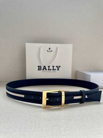 BALLY 巴利 专柜同步新款 男士腰带 宽3.4cm 这款选用反面进口荔枝牛皮 精制而成 精铜针扣 简约百搭 可调式长度可轻松匹配完美尺寸 - 点击图像关闭