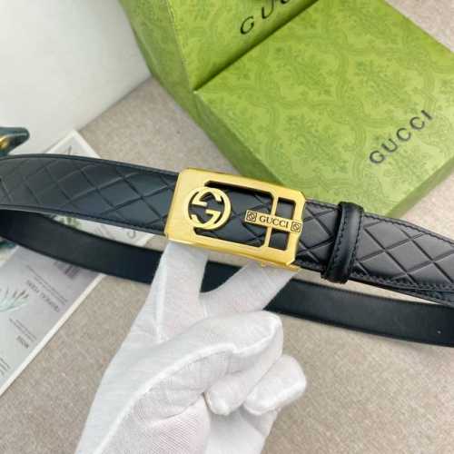 古奇 特种自动带皮腰带系列 ，原厂五金精品不锈钢扣，手感柔软舒适 宽3.5Cm。P210
