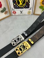 品名：Lv..路易..威登自动带 材质：原单牛皮腰带 百分百头层牛皮腰带保证真皮，24K纯钢扣，专柜原单品质、做工精细，时尚大牌，送人自用首选 包装： 请认准如
