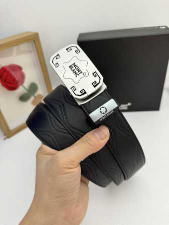 品名：万宝龙 Montblanc 自动带 材质：原单牛皮腰带 百分百头层牛皮腰带保证真皮，24K纯钢扣，专柜原单品质、做工精细，时尚大牌，送人自用首选 包装： - 点击图像关闭