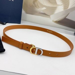 2.0Cm 迪奥腰带，双面头层牛皮皮料，长度：.75.80.85.90.95.100欧，双色五金铜扣原版开模定制庆祝]