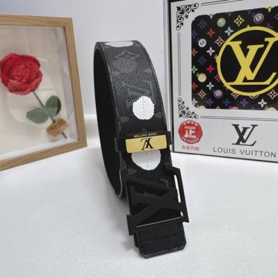 品名：Lv..路易..威登 材质：原单牛皮腰带 百分百头层牛皮腰带保证真皮，24K纯钢扣，专柜原单品质、做工精细，时尚大牌，送人自用首选 包装： 请认准如图专柜