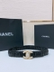 Chanel 24C Cc树脂白 齿链黄铜Logo扣 小牛皮 银色金属 与 金色金属 3.0Cm精品 弹力十足 百搭 优雅 码数含扣S=65Cm总长可用75、8