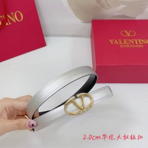 2.0Cm华伦天奴平纹腰带，双面头层牛皮，长度：.75.80.85.90.95.100.欧，钻五金扣原版开模定制庆祝]