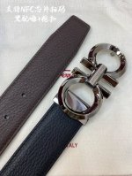 特 Nfc-F3.5Cm高级定制款男士皮带 ，双面进口牛皮，自行选择搭配 真材实料 很有质感 时尚经典不失风范 可自行裁剪 ！