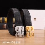 特P190 纪凡希秘原单高档品质专柜官网同步支持Nfc感应宽度3.5精美自动钢扣头意大利双面进口头层小牛皮原版花纹手感极佳 上身郊果棒男士最爱商务休闲长度100
