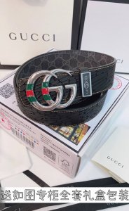 皮带：古奇.Gu...Cci原单 腰带：百分百头层牛皮，保证真皮。24K纯钢扣双面可用专柜同等质量， 送人自用首选 包装： 请认准如图专柜包装，赠送打孔器，银联
