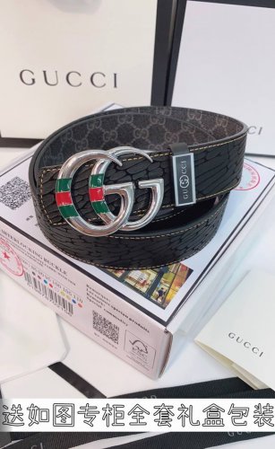 皮带：古奇.Gu...Cci原单 腰带：百分百头层牛皮，保证真皮。24K纯钢扣双面可用专柜同等质量， 送人自用首选 包装： 请认准如图专柜包装，赠送打孔器，银联