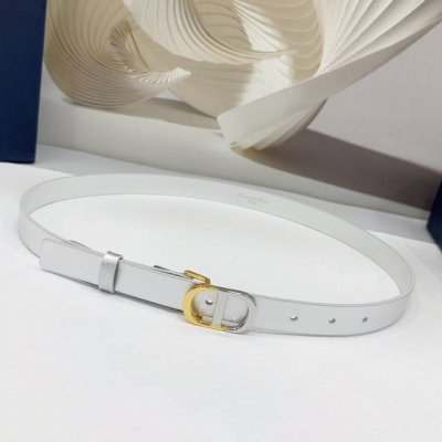 2.0Cm 迪奥腰带，双面头层牛皮皮料，长度：.75.80.85.90.95.100欧，双色五金铜扣原版开模定制庆祝]