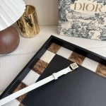 Dior新款腰带，采用精致头层皮制作，手感柔软，舒适细腻，搭配最新款珐琅扣，精致优雅，时尚大方。宽1.5Cm DDD