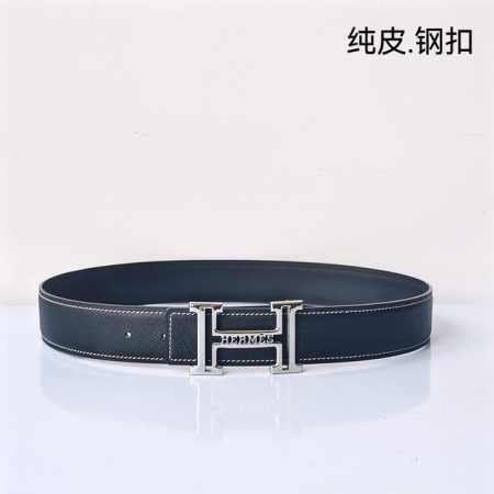 特 Hermes[正]原单爱马仕，宽3.8Cm进口原版皮带身，双面可两面用，精品电镀五金 ！ - 点击图像关闭