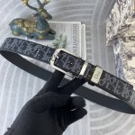 迪奥 特种皮腰带系列 ，原厂五金精品不锈钢扣，手感柔软舒适 宽3.5Cm。
