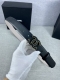 宽度3.0Cm Chanel 香奈儿 女士腰带皮带新款柔软的内衬进口小牛皮搭配精品钢扣金 银色扣。