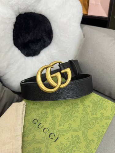 特 Gucci.古驰 全套包装 原版进口牛皮三爪扎纹猪皮纹 宽度4.0cm 复古GG扣