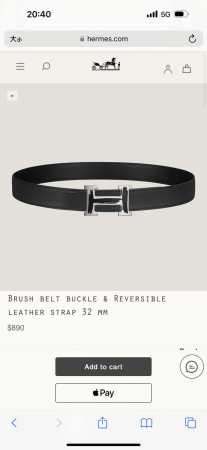 特 Brush Belt Buckle & Reversible Leather Strap 27Mm - 点击图像关闭