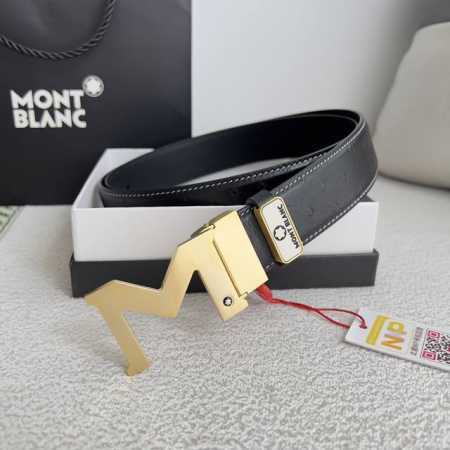 品名：万宝龙.Montblanc原单 腰带 皮带 型号：挂扣，新款原版经典精品双色挂扣，实物拍摄，原版头层牛皮 材料：百分百头层牛皮，保证真皮。双面可用专柜同等 - 点击图像关闭