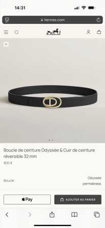 特P190 Odyssee Belt-Togo-32Mm 爱马仕（HermèS）男款腰带以其精湛的工艺、高品质的材料和经典的设计而备受推崇，是男士时尚配饰中的顶 - 点击图像关闭