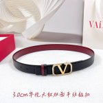 3.0Cm 华伦天奴腰带，双面头层牛皮皮料，长度：.75.80.85.90.95.100欧，铜五金扣原版开模定制庆祝]