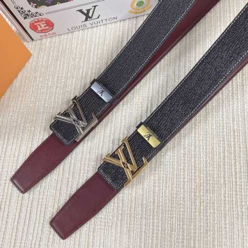 品名：Lv..路易..威登原单 材质：原单牛皮腰带 百分百头层牛皮腰带保证真皮，24K纯钢扣，专柜原单品质、做工精细，时尚大牌，送人自用首选 包装： 请认准如图