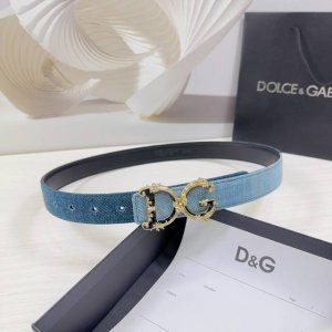 3.0Cm D&G杜嘉班纳腰带，专用牛仔布搭配头层牛皮皮料，长度：.75.80.85.90.95.100欧，铜五金扣原版开模定制庆祝]