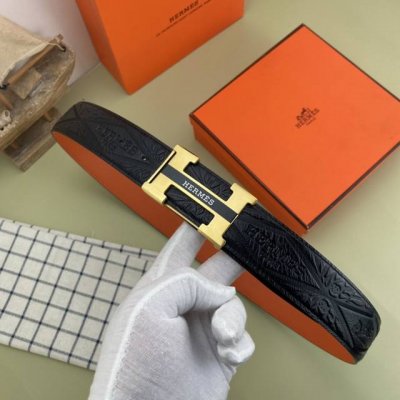 爱马仕 特种皮腰带系列 ，原厂五金精品不锈钢扣 手感柔软舒适 宽3.8Cm。