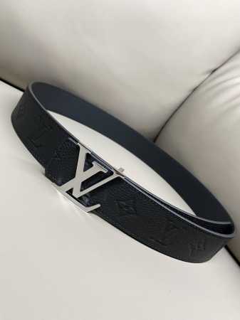 Lv 路易威登 官网款进口牛皮4D制作 经典精品字母扣 双面可用4.0送礼自用档次到顶 多扣颜色可自由选择 - 点击图像关闭