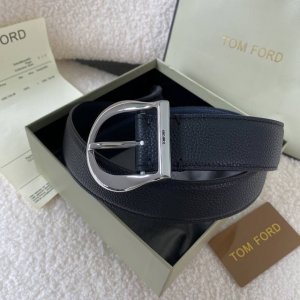 Tom Ford 汤姆福特。新品高端双面小牛皮，简约商务男士腰带，4.0Cm宽，配原版包装