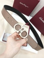 特 Ferragamo.菲拉格慕 全套包装 宽度3.5Cm 高级定制款男士皮带 双面进口牛皮 可双面使用 自行选择搭配 真材实料 很有质感 时尚经典不失风范 搭