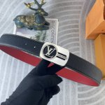lv 特种皮腰带系列 ，原厂五金精品不锈钢扣，手感柔软舒适 宽3.8Cm