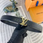 lv 特种皮腰带系列 ，原厂五金精品不锈钢扣，手感柔软舒适 宽3.8Cm
