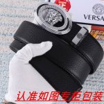 品名：Versace.范思哲原单 材料：百分百头层牛皮，保证真皮。24K纯钢扣双面可用专柜同等质量， 送人自用首选 包装： 请认准如图专柜包装，赠送打孔器，银联