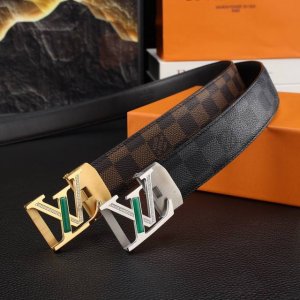 路易威登男士自动腰带- 宽度35Mm 316精品钢扣 永不掉色 精工打造 压花工艺 手感柔软 创 DDD